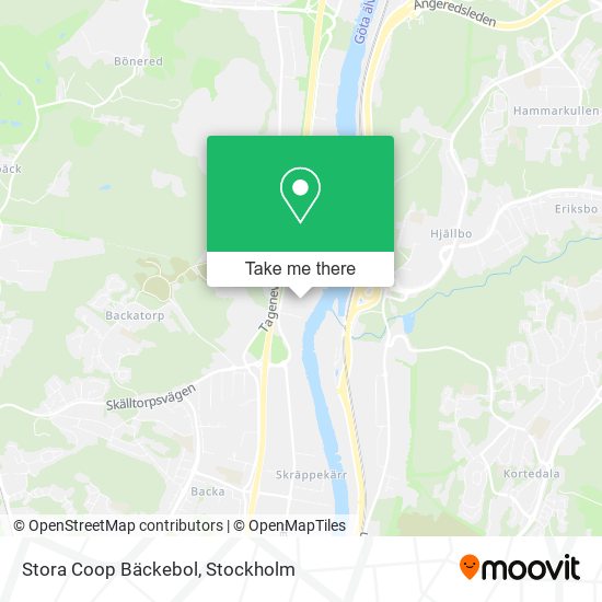 Stora Coop Bäckebol map