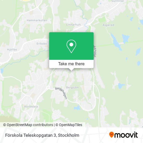 Förskola Teleskopgatan 3 map