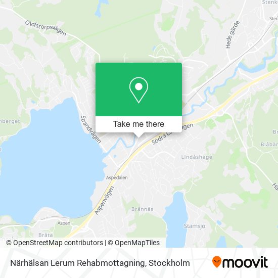 Närhälsan Lerum Rehabmottagning map