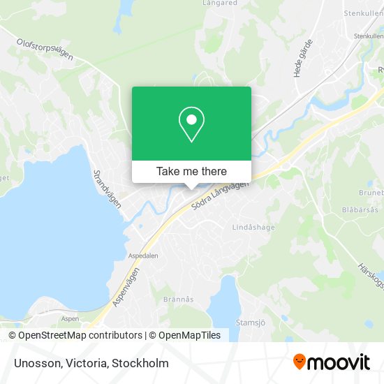 Unosson, Victoria map