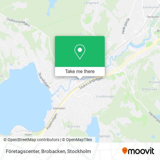 Företagscenter, Brobacken map