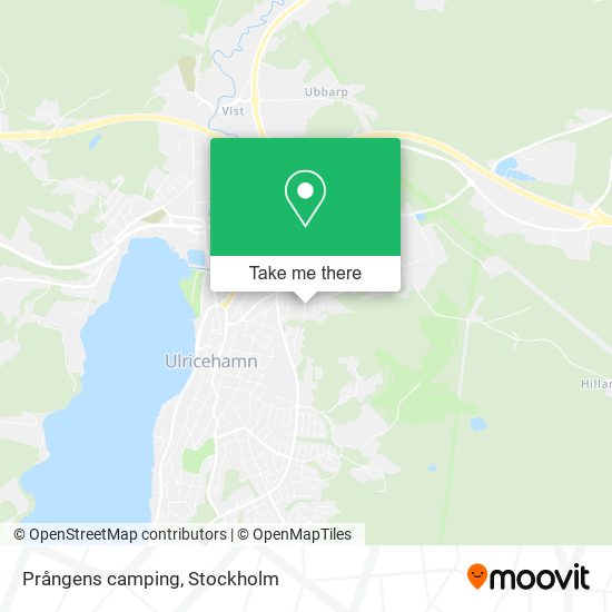 Prångens camping map