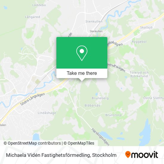 Michaela Vidén Fastighetsförmedling map