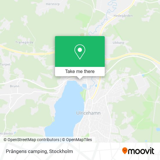 Prångens camping map