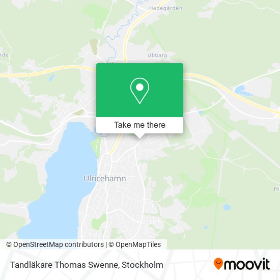 Tandläkare Thomas Swenne map