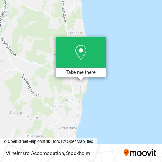 Vilhelmsro Accomodation map