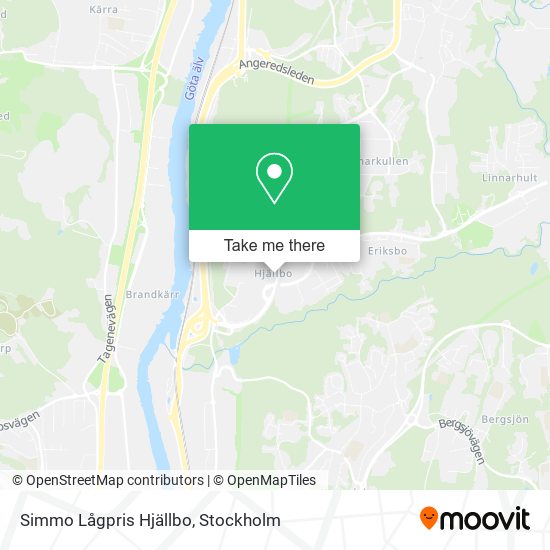 Simmo Lågpris Hjällbo map
