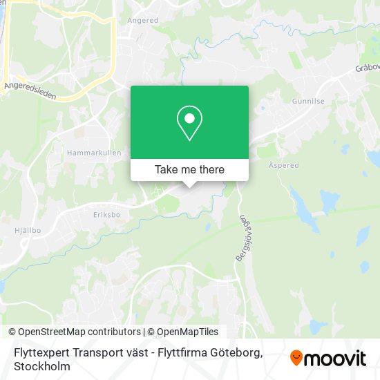 Flyttexpert Transport väst - Flyttfirma Göteborg map