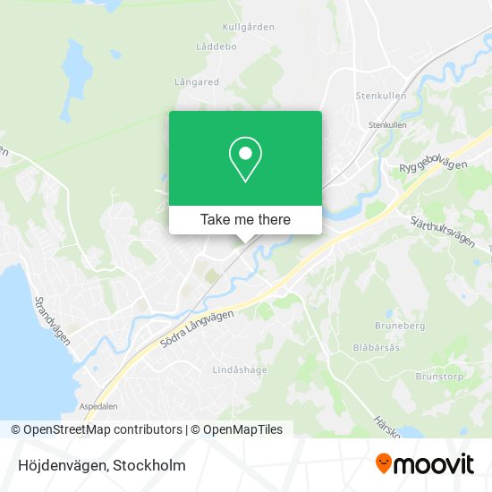 Höjdenvägen map