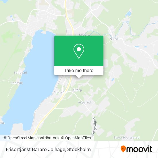 Frisörtjänst Barbro Jolhage map