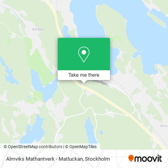Almviks Mathantverk - Matluckan map