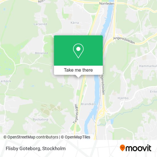 Flisby Goteborg map