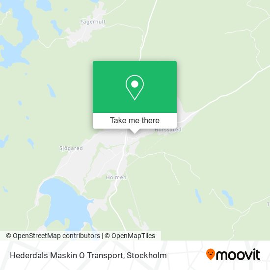 Hederdals Maskin O Transport map