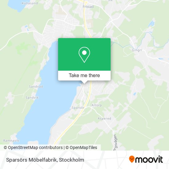 Sparsörs Möbelfabrik map