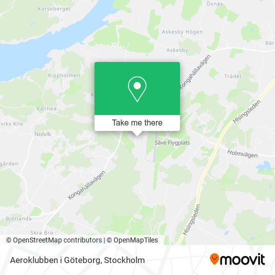 Aeroklubben i Göteborg map