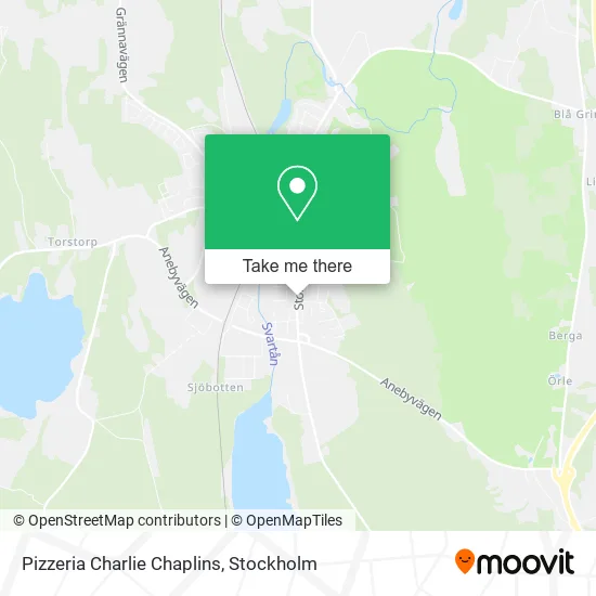 Pizzeria Charlie Chaplins map