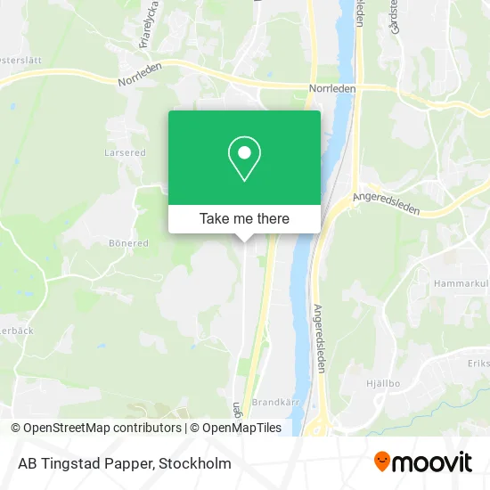 AB Tingstad Papper map