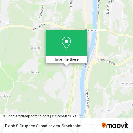 R och S Gruppen Skandinavien map