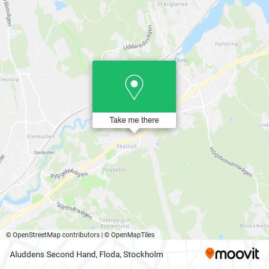 Aluddens Second Hand, Floda map