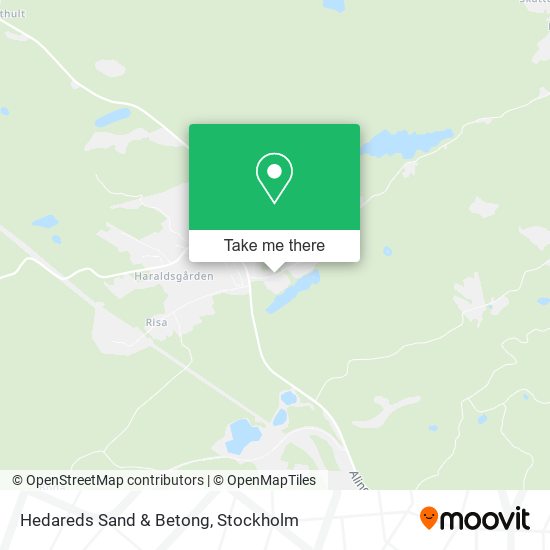 Hedareds Sand & Betong map