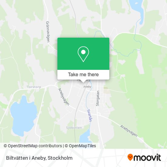 Biltvätten i Aneby map