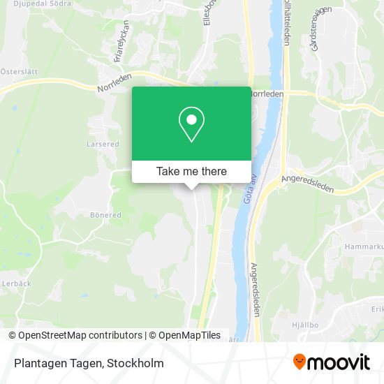 Plantagen Tagen map