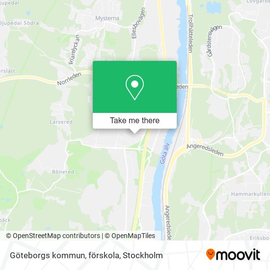 Göteborgs kommun, förskola map