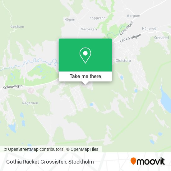 Gothia Racket Grossisten map