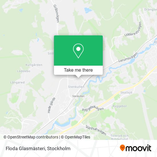 Floda Glasmästeri map