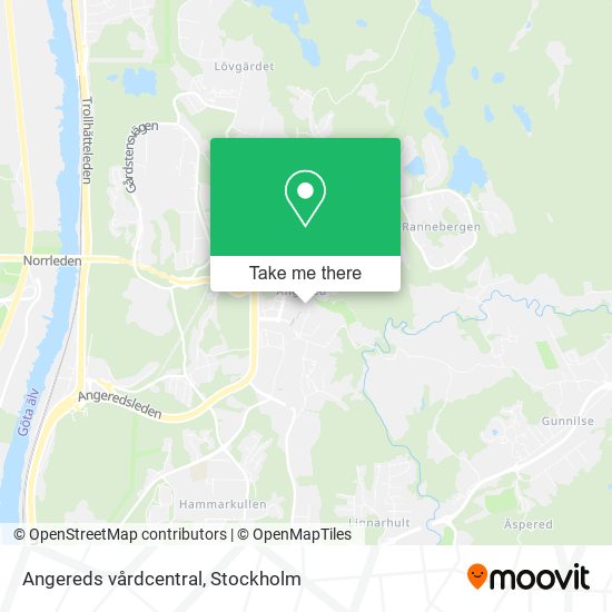 Angereds vårdcentral map