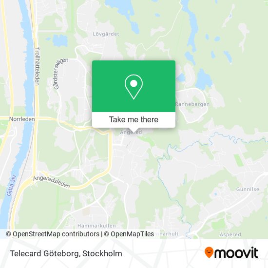 Telecard Göteborg map