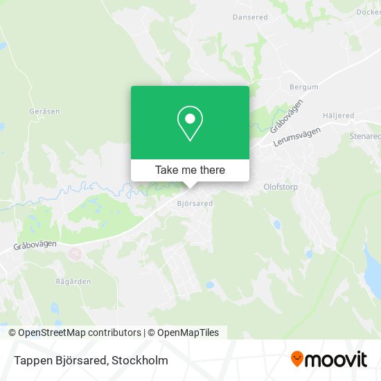 Tappen Björsared map