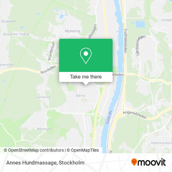 Annes Hundmassage map