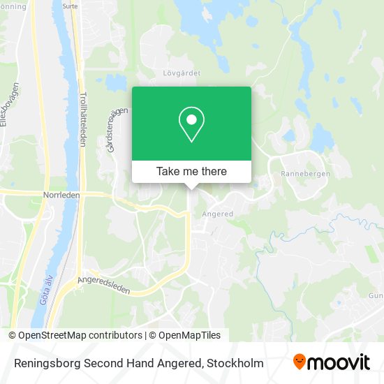 Reningsborg Second Hand Angered map