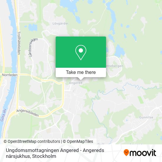 Ungdomsmottagningen Angered - Angereds närsjukhus map