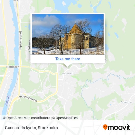 Gunnareds kyrka map