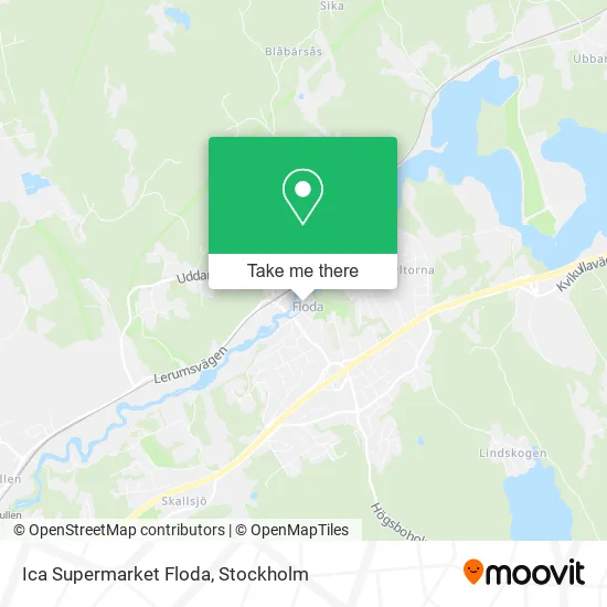 Ica Supermarket Floda map