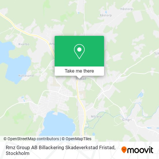 Rmz Group AB Billackering Skadeverkstad Fristad map