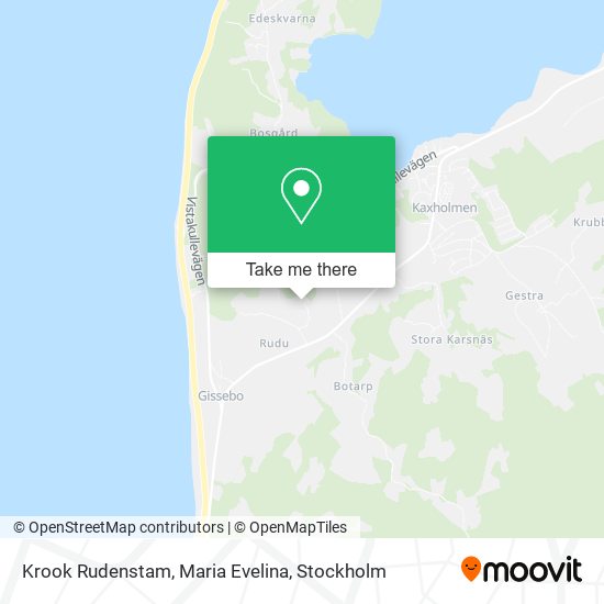 Krook Rudenstam, Maria Evelina map