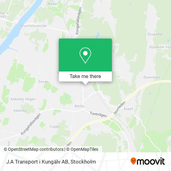 J.A Transport i Kungälv AB map