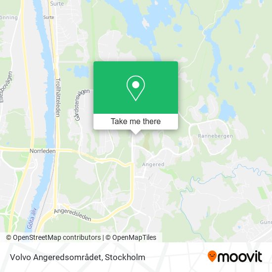 Volvo Angeredsområdet map