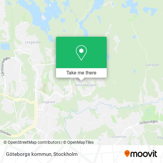 Göteborgs kommun map
