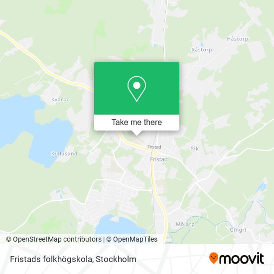 Fristads folkhögskola map