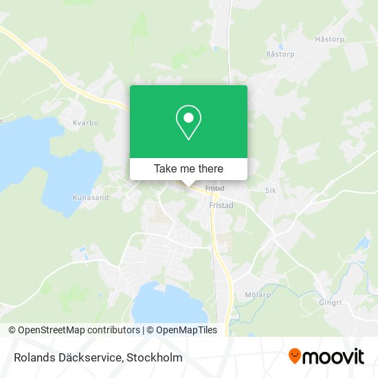 Rolands Däckservice map