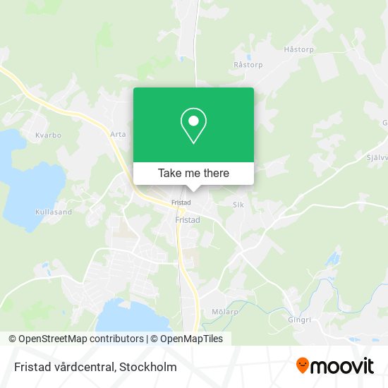 Fristad vårdcentral map