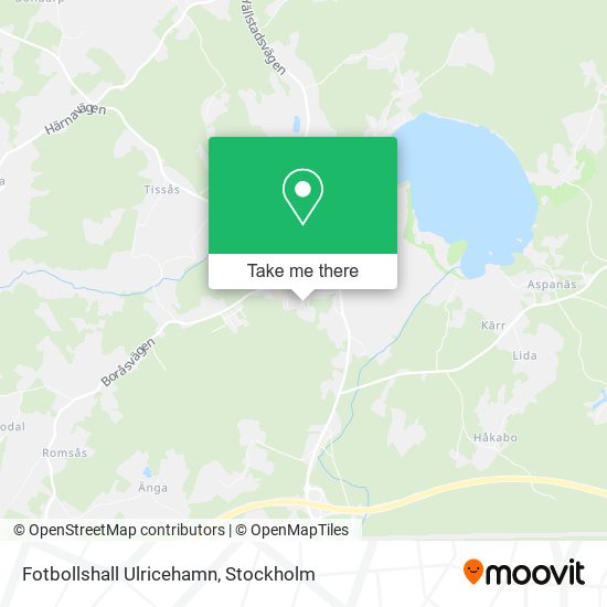 Fotbollshall Ulricehamn map