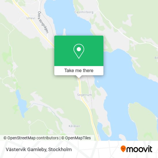 Västervik Gamleby map