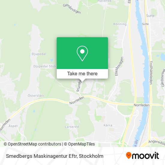 Smedbergs Maskinagentur Eftr map