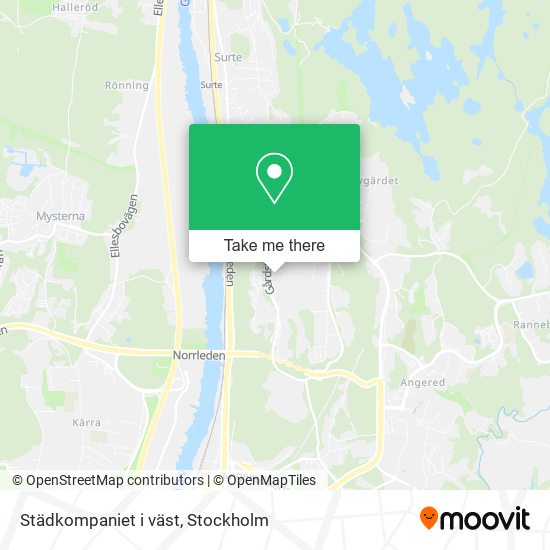 Städkompaniet i väst map