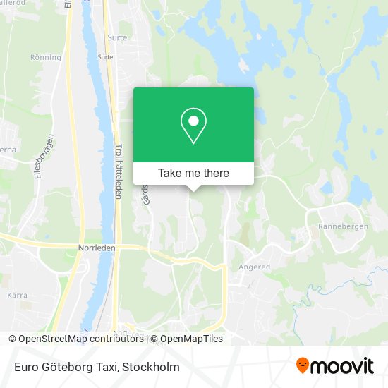 Euro Göteborg Taxi map